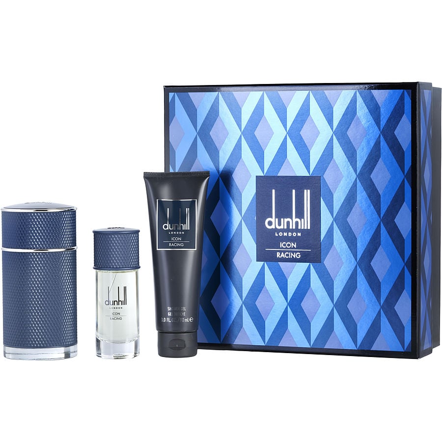 Dunhill Icon Racing Blue Men Eau De Parfum Spray & Shower Gel Set